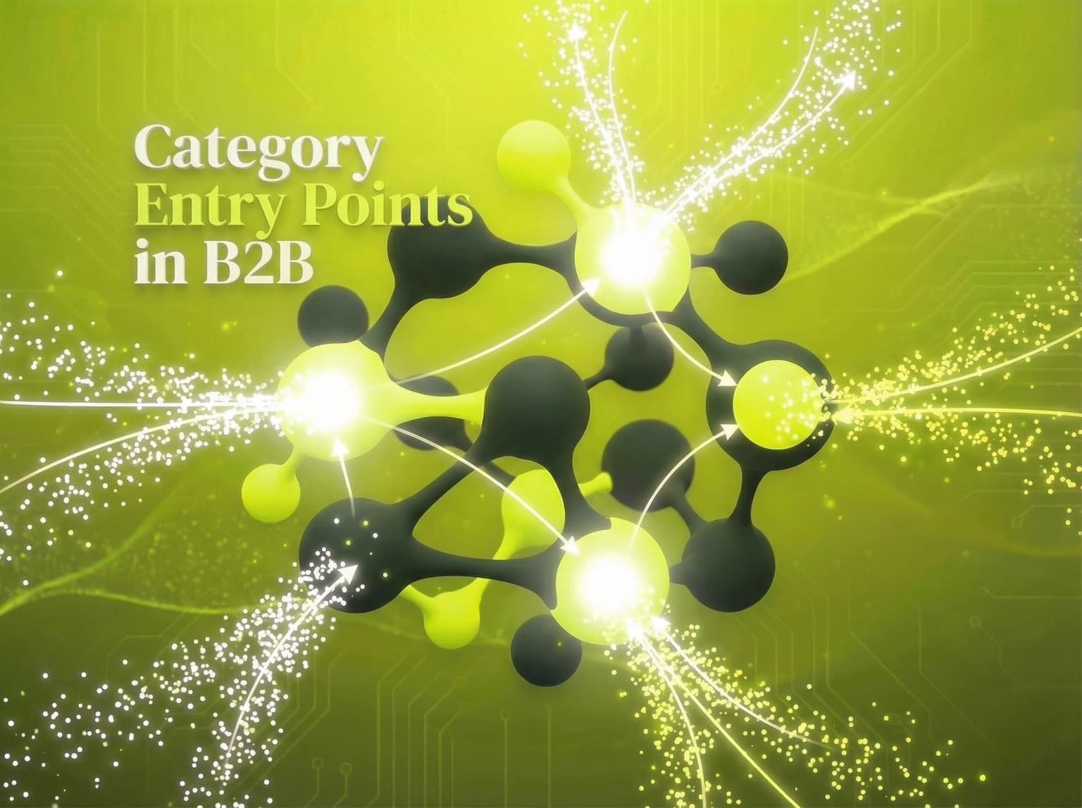 The Law Of B2B Category Entry Points marketing law: Be there when the buyer starts. - Visual illustration showing key concepts and examples