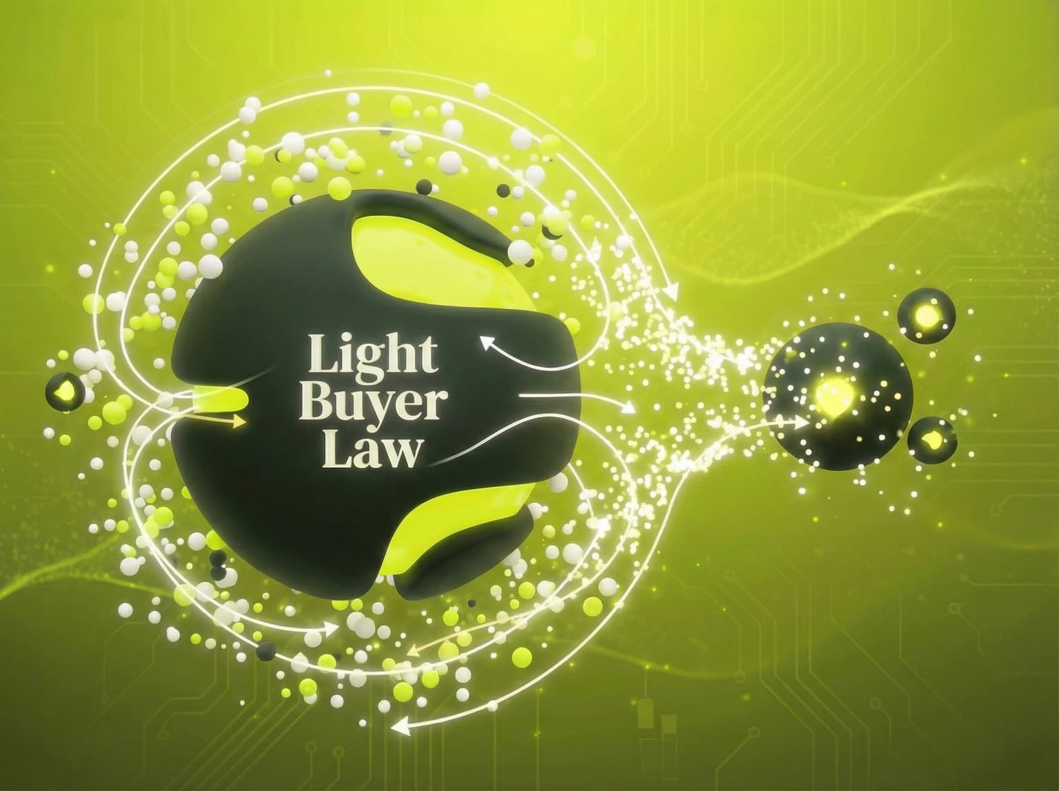 Light Buyer Law marketing law: Success is built on the occasional buyer. - Visual illustration showing key concepts and examples
