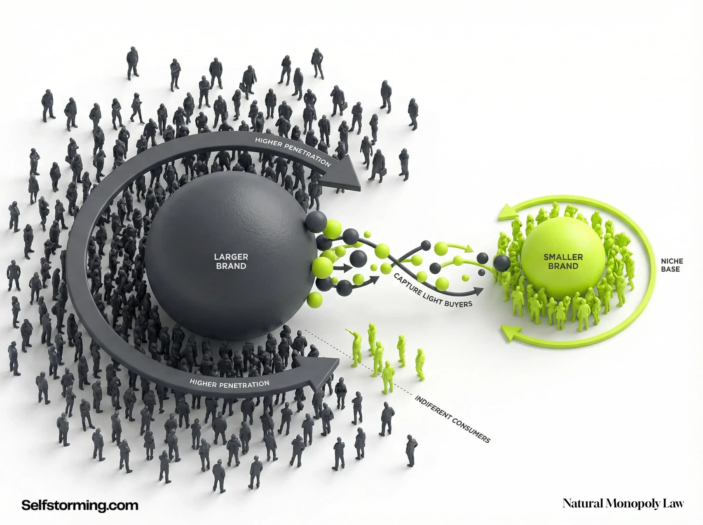 Natural Monopoly Law mechanism diagram - How Natural Monopoly Law works in consumer behavior and marketing strategy