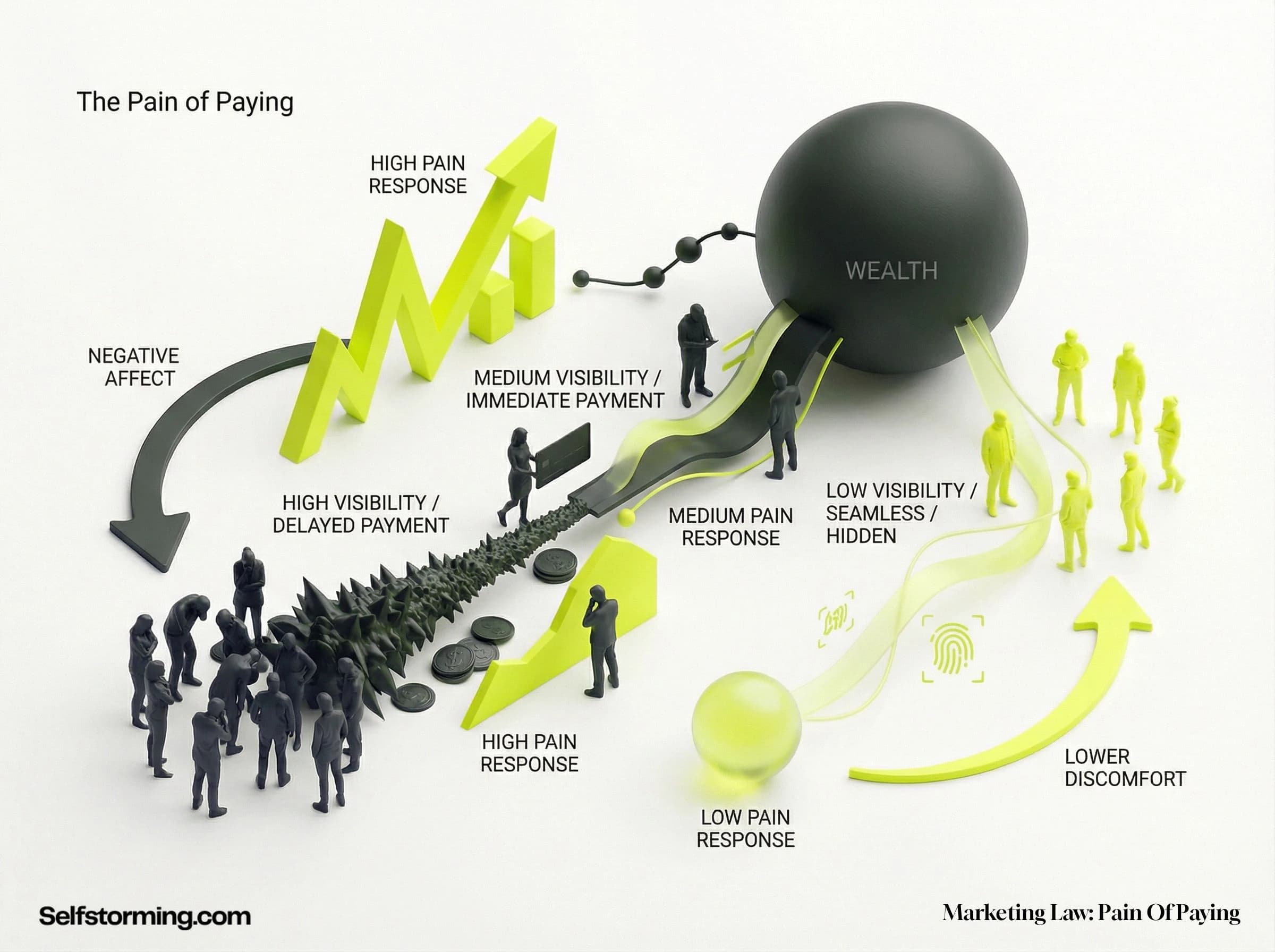 Pain of Paying mechanism diagram - How Pain of Paying works in consumer behavior and marketing strategy