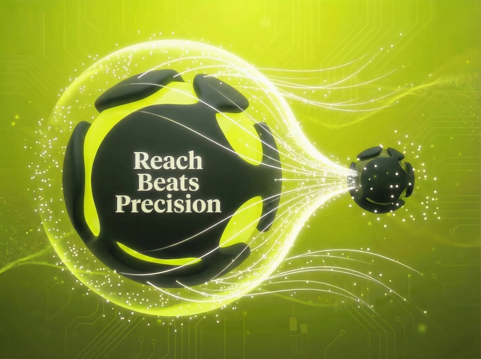 The Law Of Reach Over Precision marketing law: Broad reach beats narrow targeting. - Visual illustration showing key concepts and examples