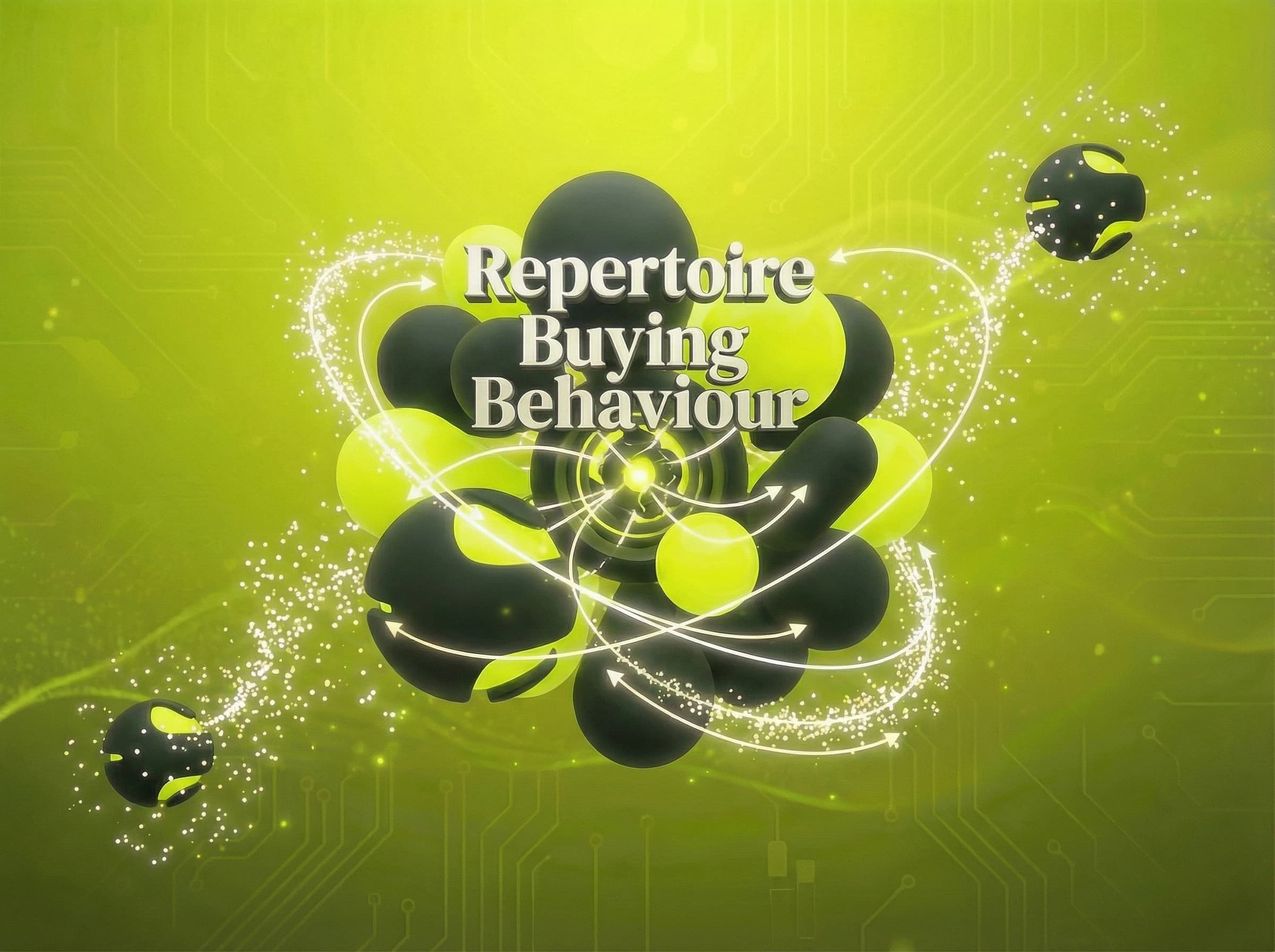 Repertoire Buying Behaviour marketing law: Your customers are cheating on you. - Visual illustration showing key concepts and examples