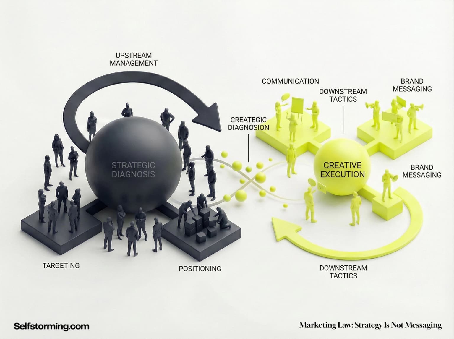 The Messaging Law mechanism diagram - How The Messaging Law works in consumer behavior and marketing strategy
