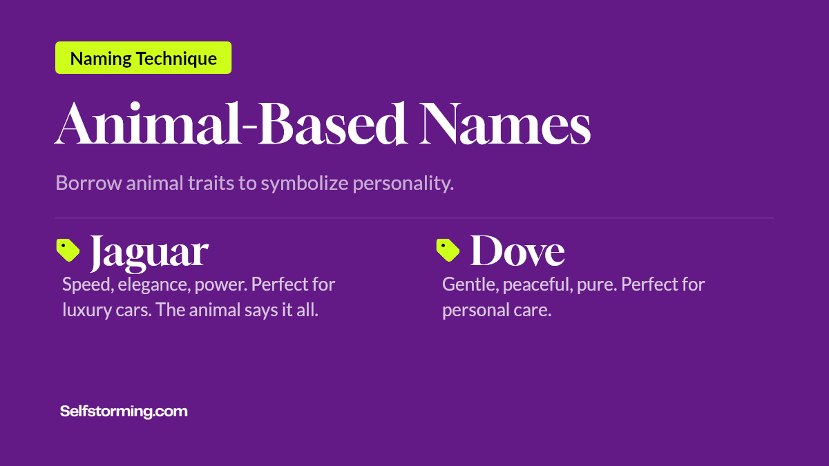 Animal-Based Names - Brand naming technique with examples