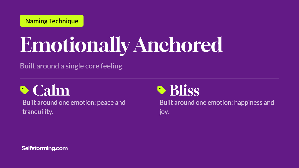 Emotionally Anchored - Brand naming technique with examples