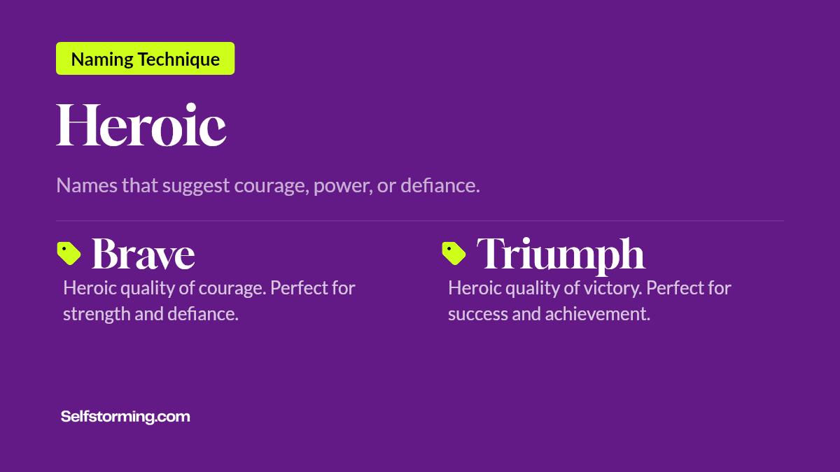 Heroic - Brand naming technique with examples