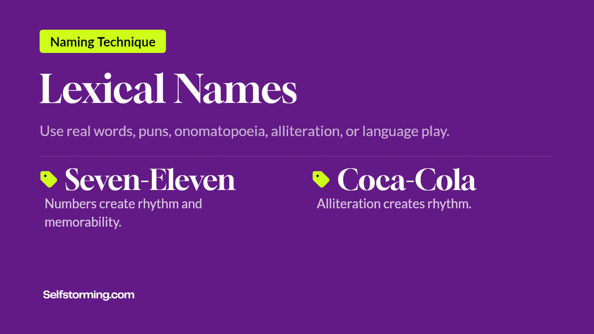 Lexical Names - Brand naming technique with examples