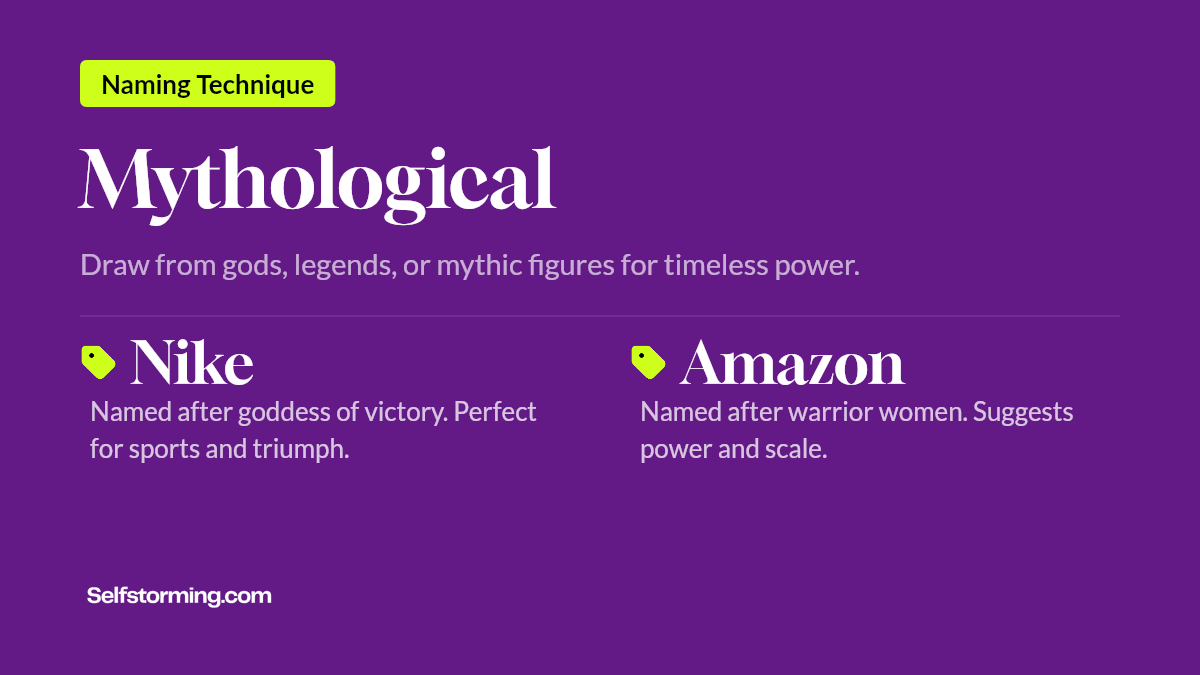 Mythological - Brand naming technique with examples