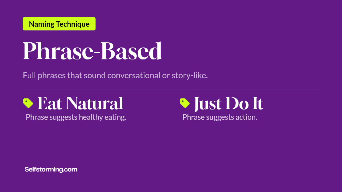 Phrase-Based - Brand naming technique with examples