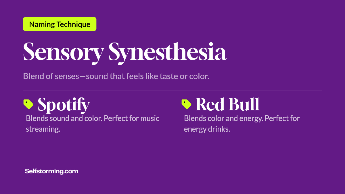 Sensory Synesthesia - Brand naming technique with examples