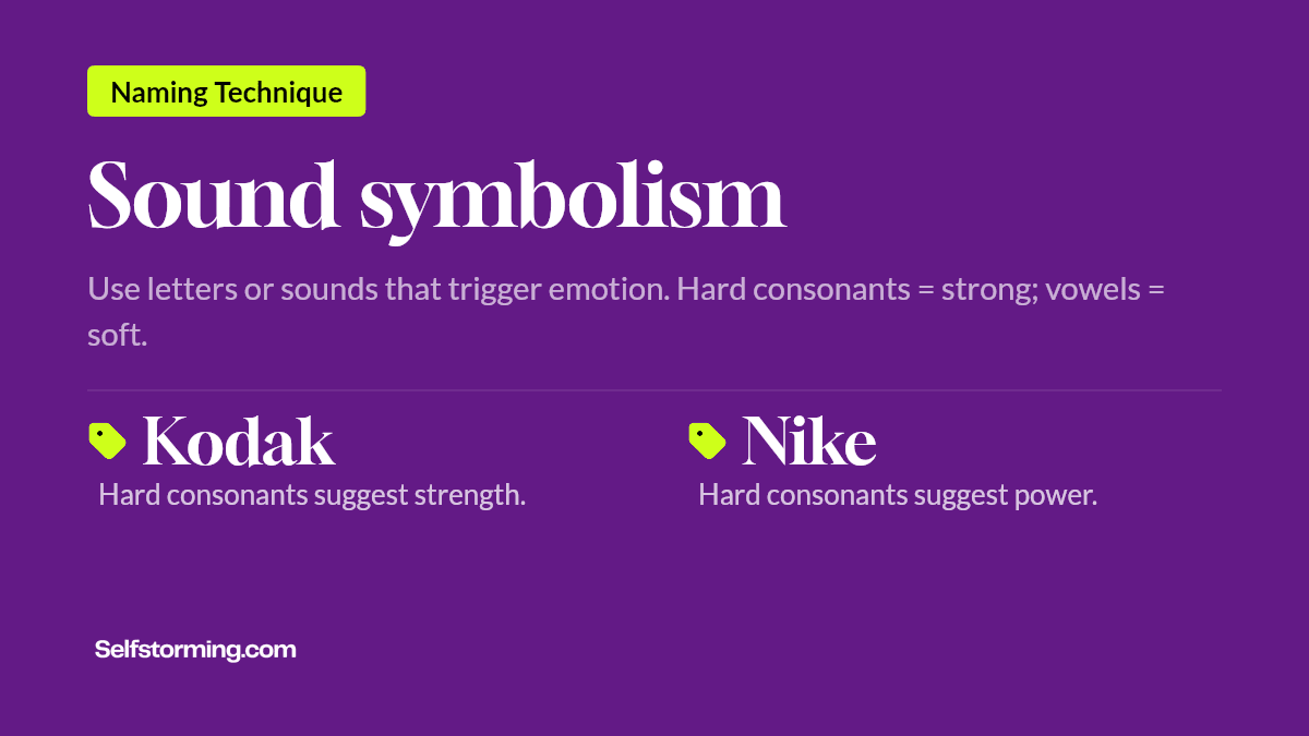Sound symbolism - Brand naming technique with examples