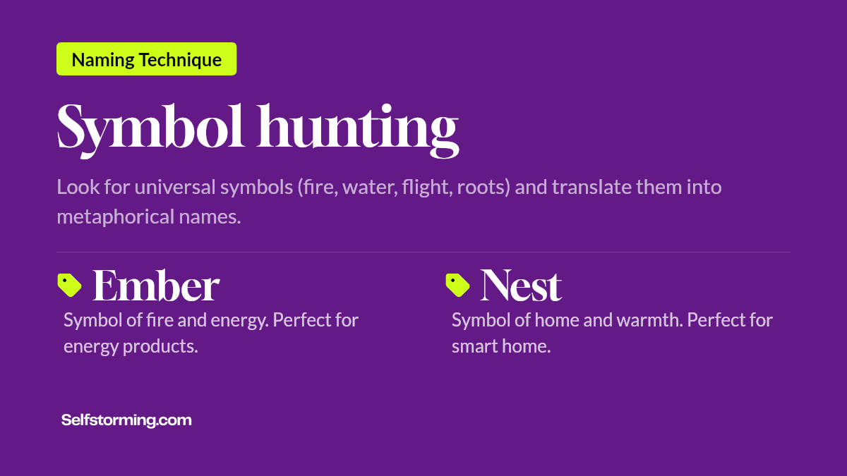 Symbol hunting - Brand naming technique with examples