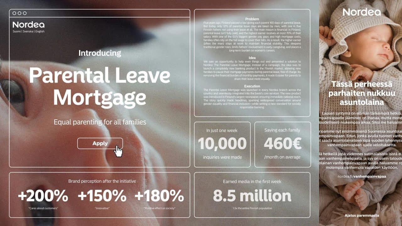 Nordea: The Parental Leave Mortgage