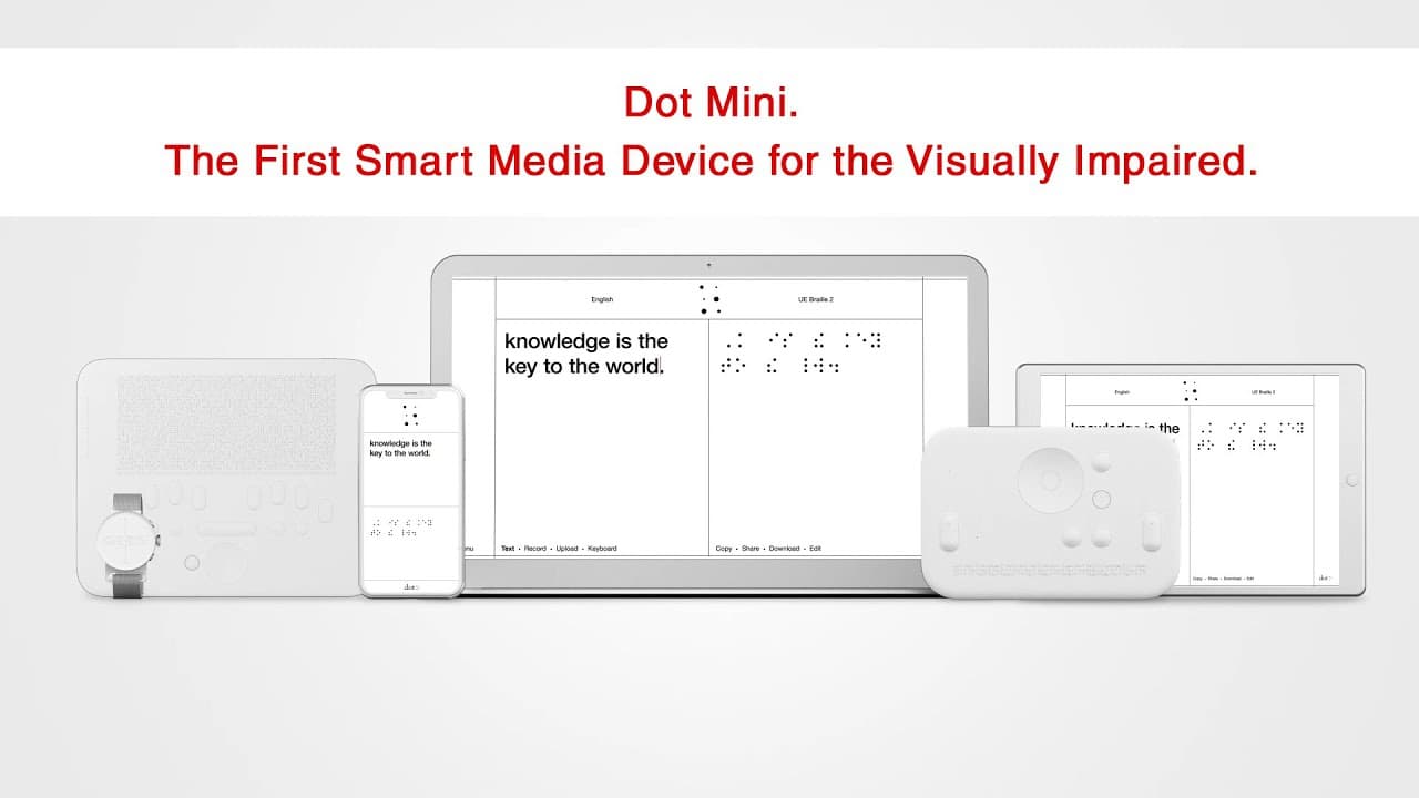 Dot: Dot Mini. The First Smart Media Device For The Visually Impaired.