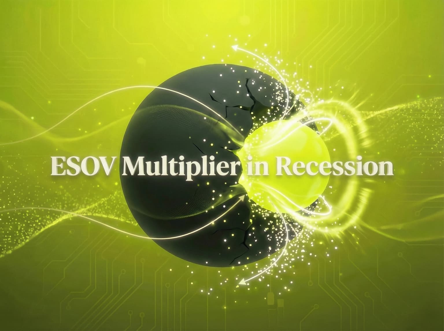 The Recession ESOV Law marketing law: Recessions are for gaining market share. - Visual illustration showing key concepts and examples
