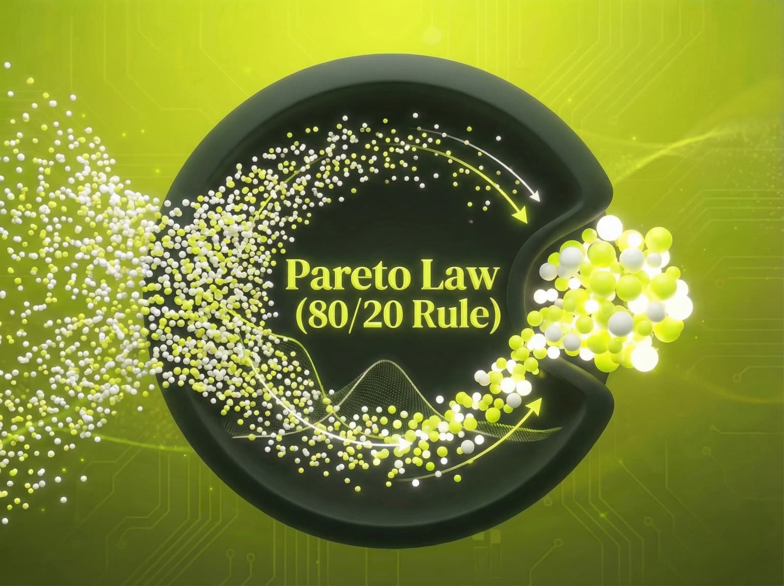 The Pareto Law Myth (80/20 Rule) marketing law: Your heavy users are dying off. - Visual illustration showing key concepts and examples