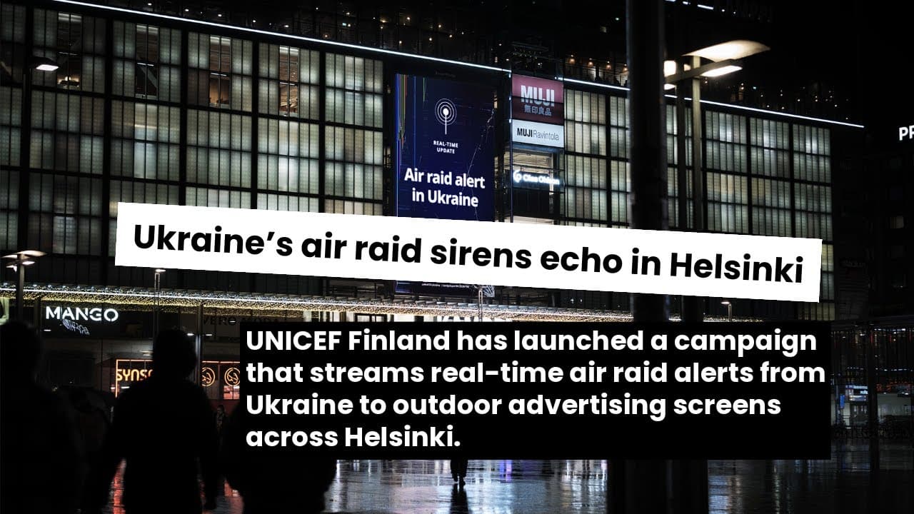 UNICEF: Ukraine Air Raid Alerts